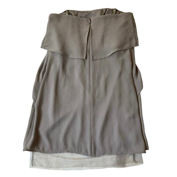 BCBG Maxazria Runway Gray Fei Fei Tube Mini Dress Women's Size 0 | 34-4 - Picture 3 of 8